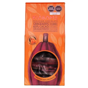 Grageas de aguaymanto 60 % cacao
