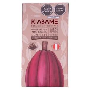 Chocolate oscuro 70% con café