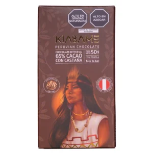 Chocolate oscuro 65% con castaña amazónica